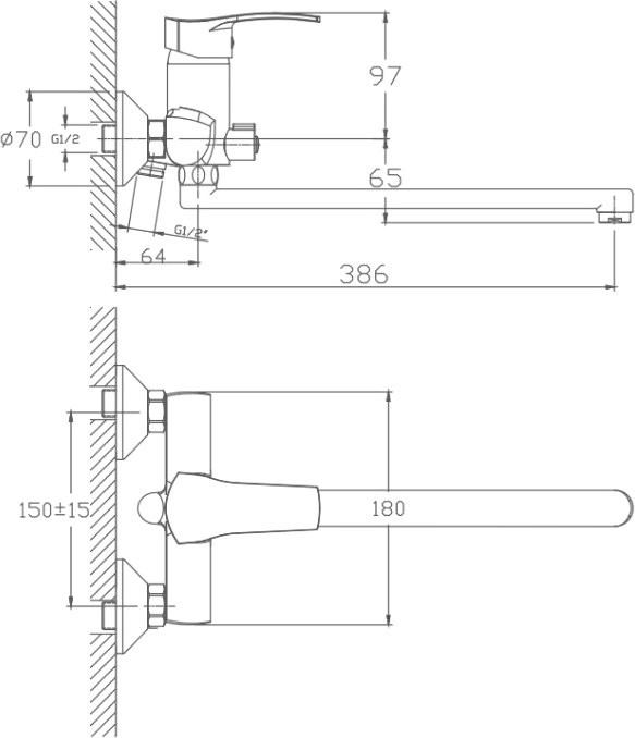 Универсальный смеситель Haiba HB70 HB2270