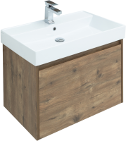Тумба с раковиной Aquanet Nova Lite 75 дуб рустикальный, 1 ящик