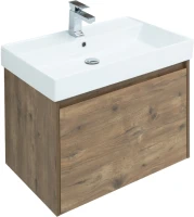 Тумба с раковиной Aquanet Nova Lite 75 дуб рустикальный, 1 ящик