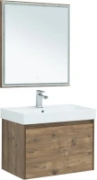 Тумба с раковиной Aquanet Nova Lite 75 дуб рустикальный, 1 ящик
