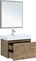 Тумба с раковиной Aquanet Nova Lite 75 дуб рустикальный, 1 ящик