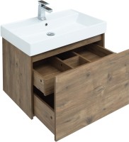 Тумба с раковиной Aquanet Nova Lite 75 дуб рустикальный, 1 ящик