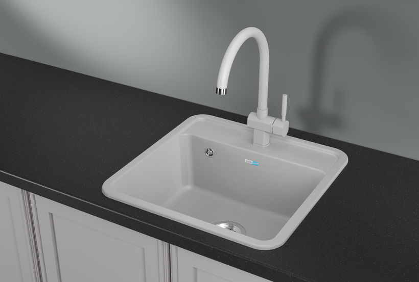 Мойка кухонная Granula Standart 5001, белый