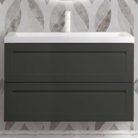 Мебель для ванной комнаты Art&Max Platino 90, подвесная, серый матовый