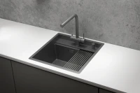Мойка кухонная Granula Kitchen Space 5051, графит матовый