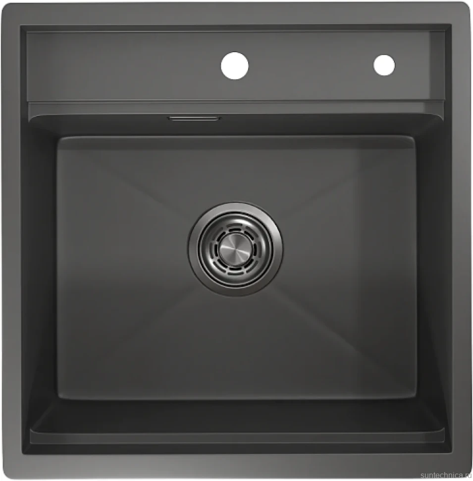 Мойка кухонная Granula Kitchen Space 5051, графит матовый