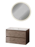 Тумба с раковиной Teymi Laina 80 темный дуб Тумба с раковиной Teymi Laina 80 темный дуб