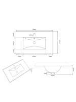 Тумба с раковиной Teymi Laina 80 темный дуб Тумба с раковиной Teymi Laina 80 темный дуб