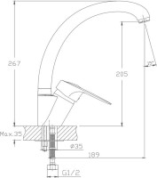 Смеситель для кухни Haiba HB13 HB4113