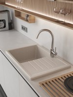 Мойка кухонная Domaci Болонья М-16-004 песочная Мойка кухонная Domaci Болонья М-16-004 песочная