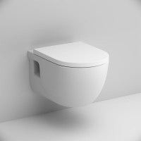 Комплект Унитаз подвесной AM.PM Like C801701SC FlashClean с микролифтом + Инсталляция TECE Base 9400413 4 в 1 с кнопкой смыва