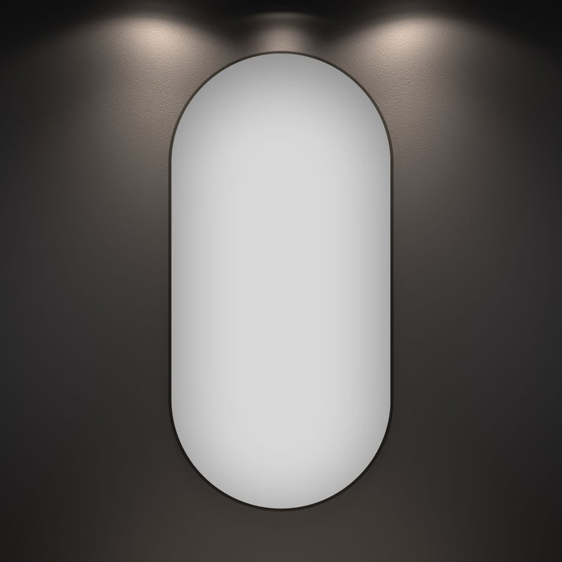 Зеркало Wellsee 7 Rays’ Spectrum 55х100 черное матовое