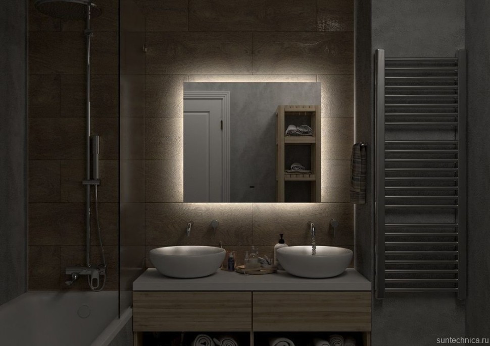 Зеркало Art&Max Perugia 80 с подсветкой