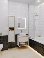Мебель для ванной комнаты Cersanit Louna 60 со столешницей