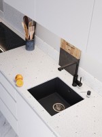 Мойка кухонная Emar Quartz EMQ-1455.P морион Мойка кухонная Emar Quartz EMQ-1455.P морион