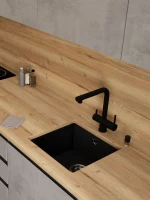 Мойка кухонная Emar Quartz EMQ-1455.P морион