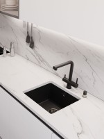 Мойка кухонная Emar Quartz EMQ-1455.P морион Мойка кухонная Emar Quartz EMQ-1455.P морион