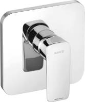 Встраиваемый смеситель для душа и ванны Kludi Pure&Style 406550575 хром, с внутренней частью 88011