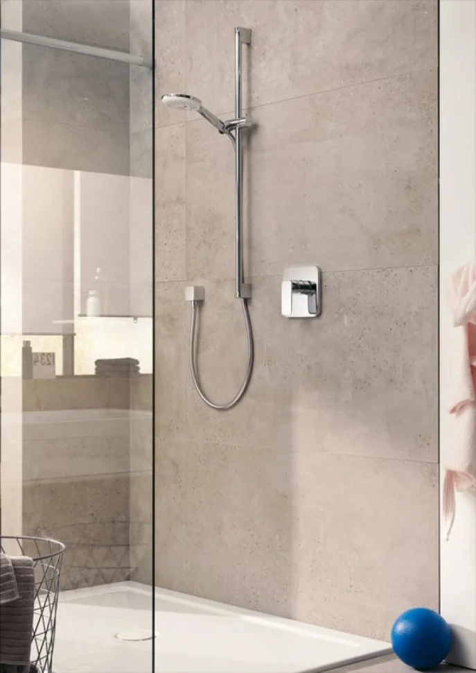 Встраиваемый смеситель для душа и ванны Kludi Pure&Style 406550575 хром, с внутренней частью 88011