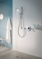 Встраиваемый смеситель для душа и ванны Kludi Pure&Style 406550575 хром, с внутренней частью 88011