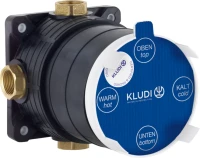 Встраиваемый смеситель для душа и ванны Kludi Pure&Style 406550575 хром, с внутренней частью 88011