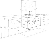 Мебель для ванной комнаты AQUATON Оливия 90 грей/дуб ойстер