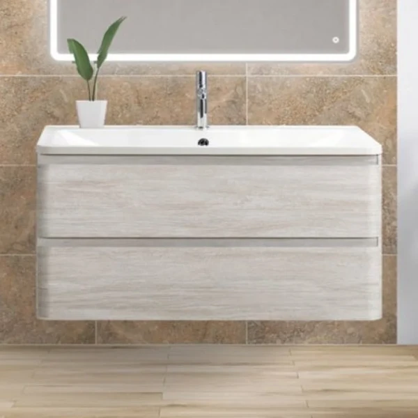 Тумба под раковину BelBagno Albano 100 подвесная, rovere vintage bianco
