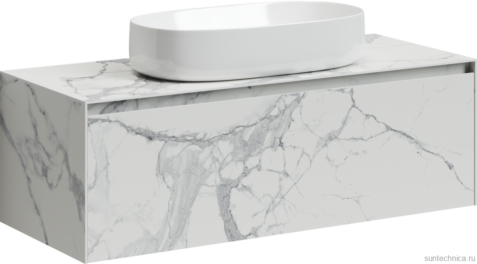 Тумба под раковину Sancos Stone 120 Statuario white
