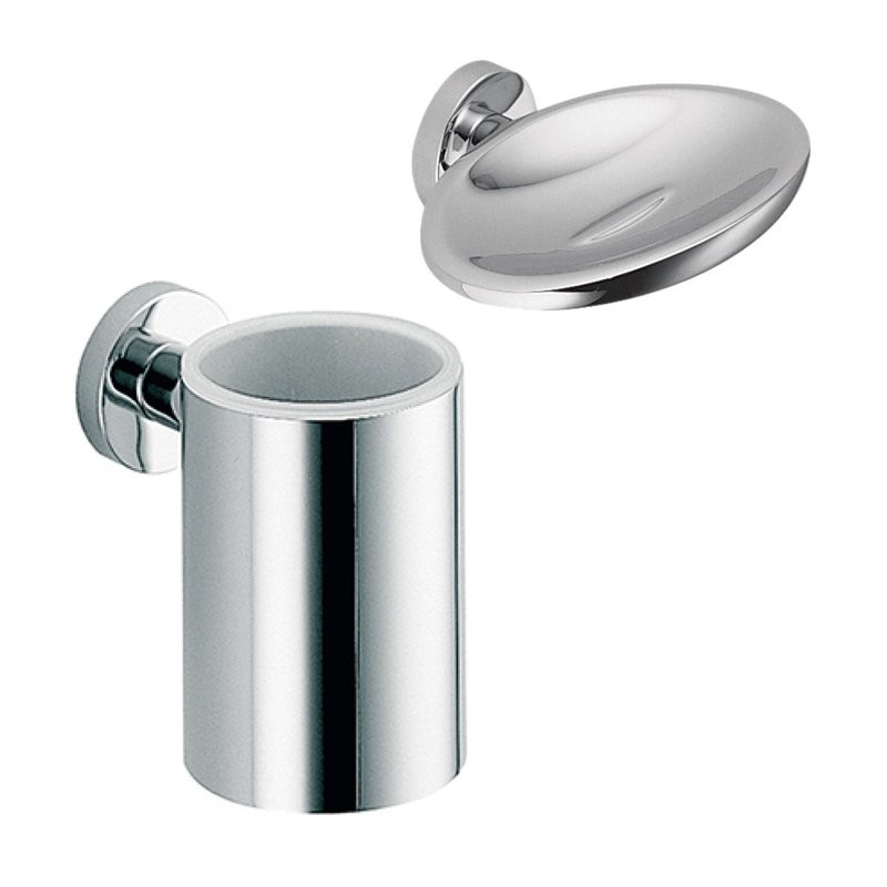 Набор Стакан Colombo Design Plus W4902.CR + Мыльница W4901.CR