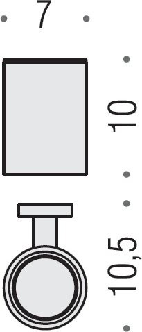 Набор Стакан Colombo Design Plus W4902.CR + Мыльница W4901.CR