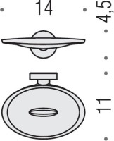 Набор Стакан Colombo Design Plus W4902.CR + Мыльница W4901.CR Набор Стакан Colombo Design Plus W4902.CR + Мыльница W4901.CR