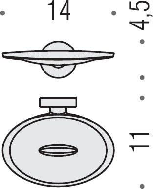 Набор Стакан Colombo Design Plus W4902.CR + Мыльница W4901.CR