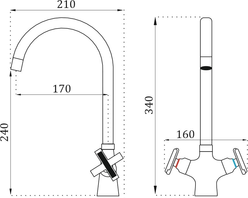 Смеситель для кухни BELZ B70832