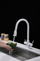 Смеситель для кухни Paulmark Lange 214212-431, белый матовый
