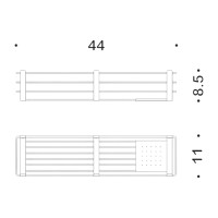Полка Colombo Design Angolari B9633.HPS1