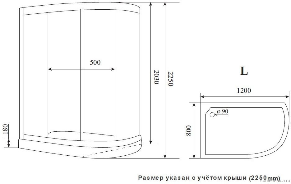 Душевая кабина Timo Premium ILMA 902L