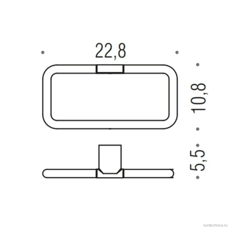 Полотенцедержатель Colombo Design Mini B4031.OM матовое золото