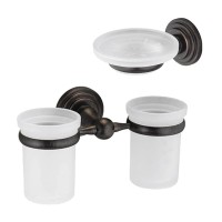 Набор Стакан Wasserkraft Isar K-7328D + Мыльница K-7329 Набор Стакан Wasserkraft Isar K-7328D + Мыльница K-7329