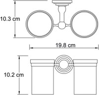 Набор Стакан Wasserkraft Isar K-7328D + Мыльница K-7329 Набор Стакан Wasserkraft Isar K-7328D + Мыльница K-7329