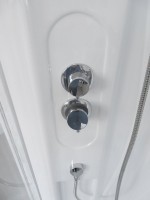 Душевая кабина Royal Bath RB 90BK1-M с высоким поддоном, с сиденьем