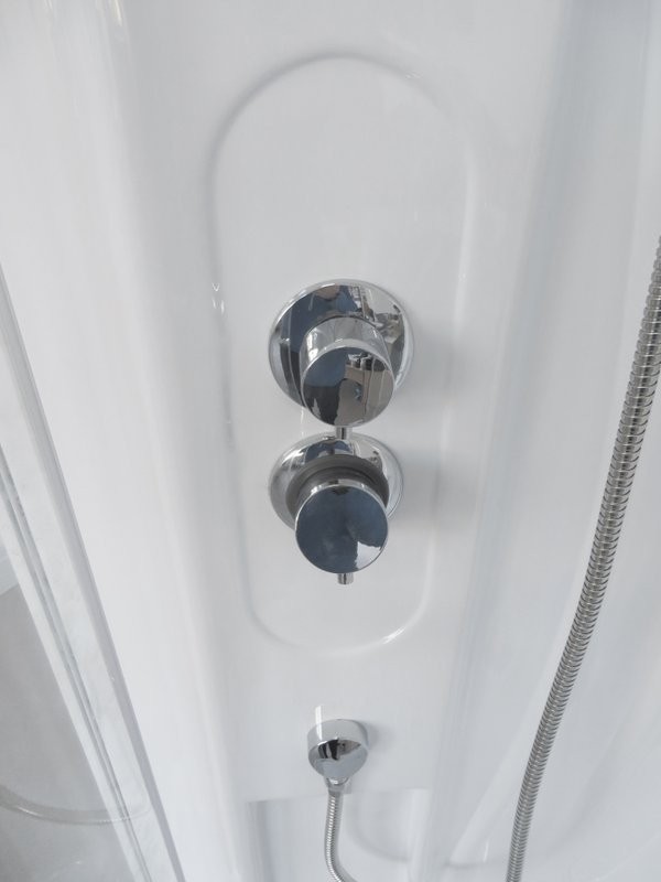 Душевая кабина Royal Bath RB 90BK1-M с высоким поддоном, с сиденьем