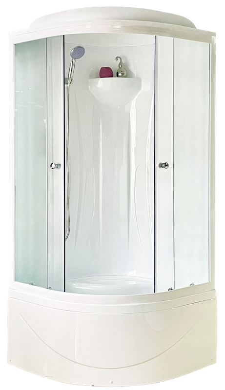 Душевая кабина Royal Bath RB 90BK1-M с высоким поддоном, с сиденьем