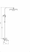 Душевая система Grocenberg GB7007-1MG Матовый золото