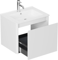 Тумба под раковину без столешницы Allen Brau Gravity 60 1 ящик, матовый белый