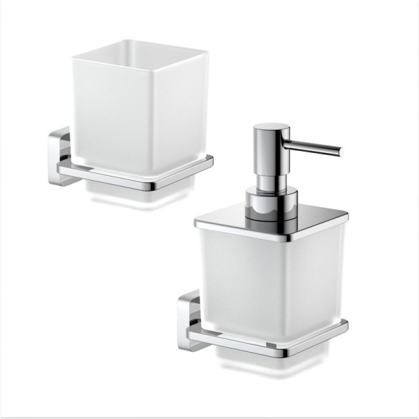 Набор Стакан AQUATEK Либра AQ4304CR + Дозатор AQ4305CR