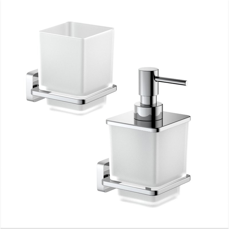 Набор Стакан AQUATEK Либра AQ4304CR + Дозатор AQ4305CR