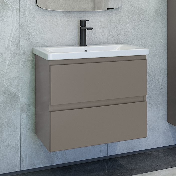 Тумба под раковину без столешницы Caprigo Forte 65 подвесная, айрон