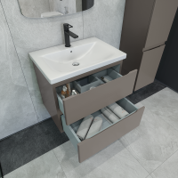 Тумба под раковину без столешницы Caprigo Forte 65 подвесная, айрон