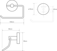 Набор Держатель Bemeta Omega 104112042 + Ершик 104113102 Набор Держатель Bemeta Omega 104112042 + Ершик 104113102