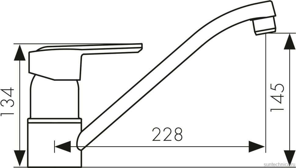 Смеситель для кухни Kaiser Orbit 20033 хром